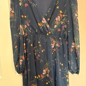 Floral Navy Dress